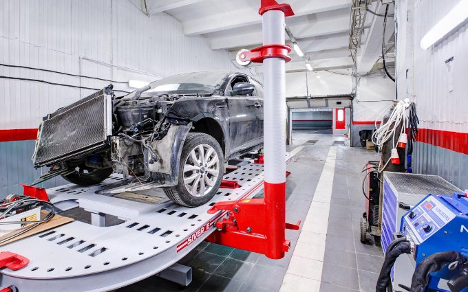 кузовной ремонт на стапеле